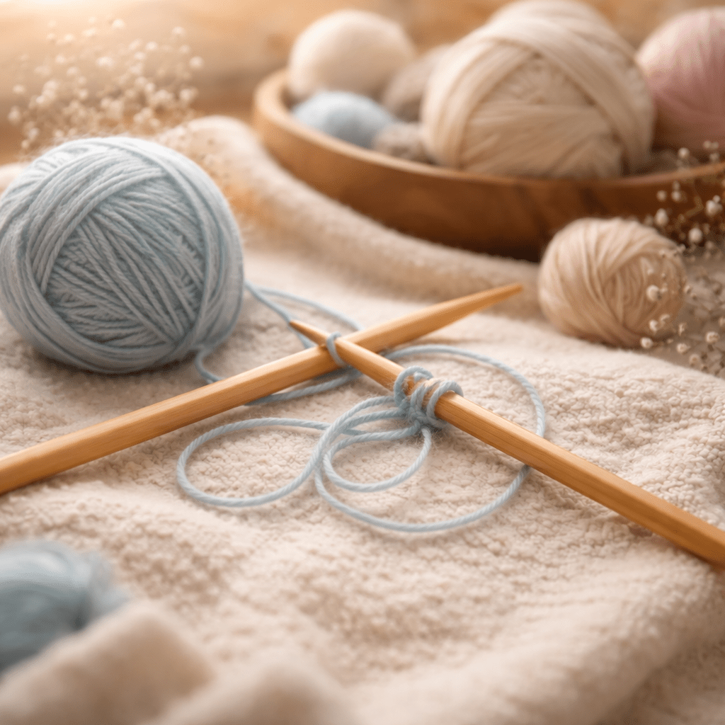 Otto holds the first stitch