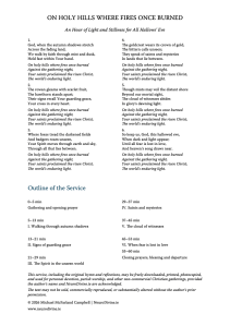 Front page of the All Hallows' Eve Service